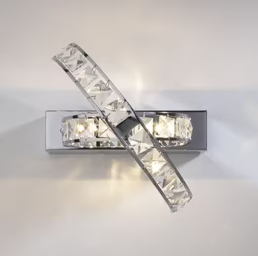 Eternity 3-Light Crystal Wall Bracket