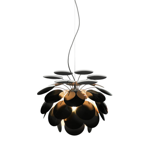 Discoco 53 Small Pendant with Opaque Discs On Chrome Sphere