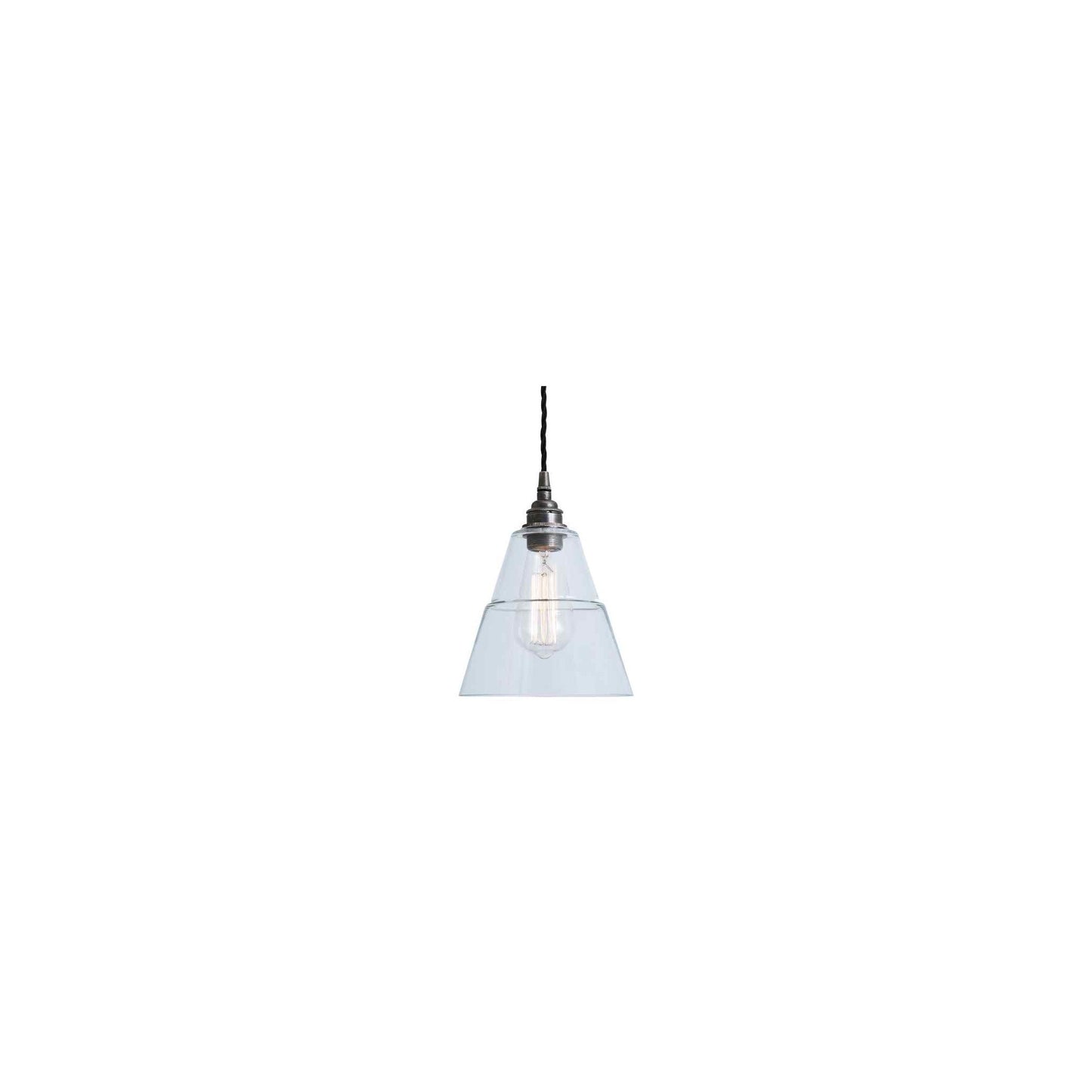 Lyx Adjustable Traditional Pendant with Clear Glass Shade