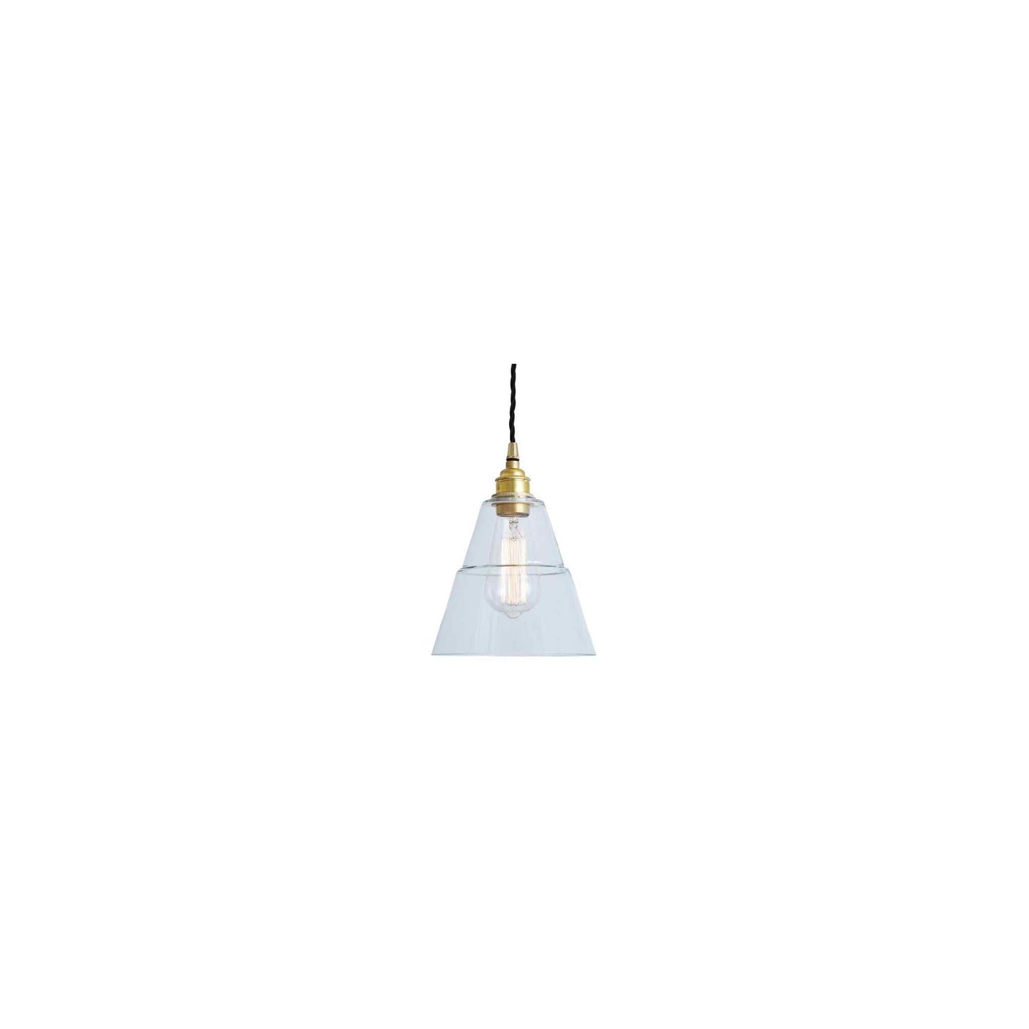 Lyx Adjustable Traditional Pendant with Clear Glass Shade