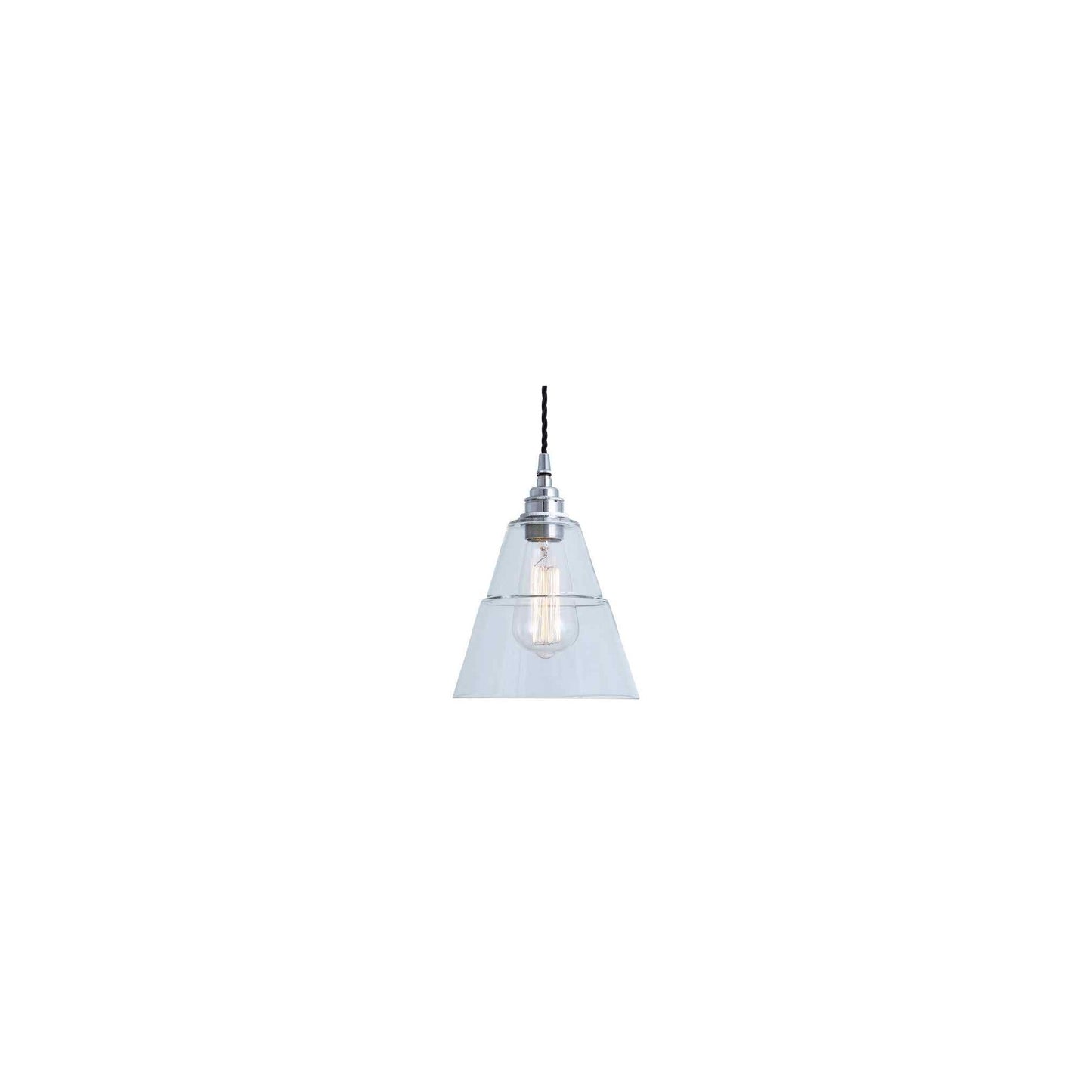 Lyx Adjustable Traditional Pendant with Clear Glass Shade
