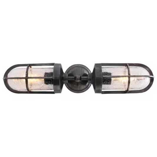 Clayton Double Well Glass Wall Light