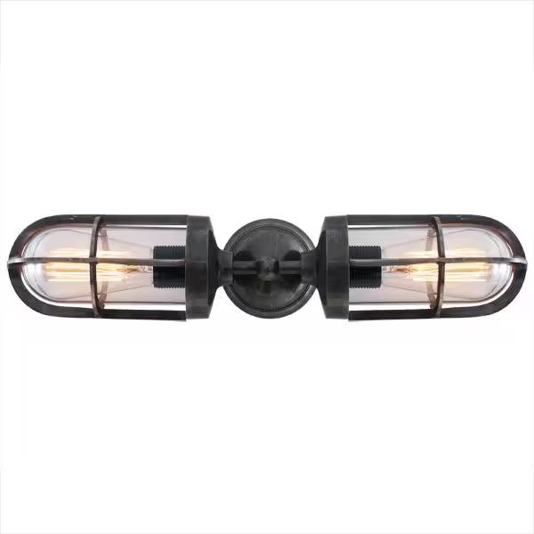 Clayton Double Well Glass Wall Light