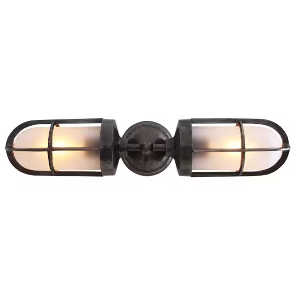 Clayton Double Well Glass Wall Light