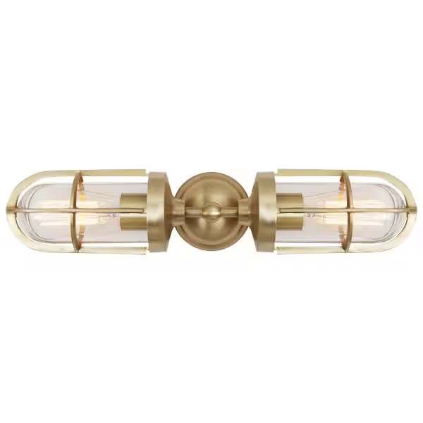 Clayton Double Well Glass Wall Light