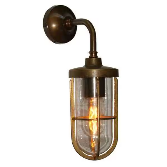 Carac Industrial Well Glass Wall Light