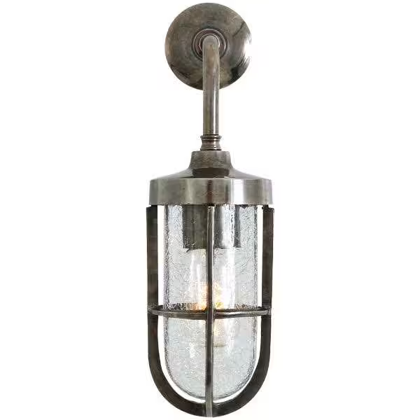 Carac Industrial Well Glass Wall Light