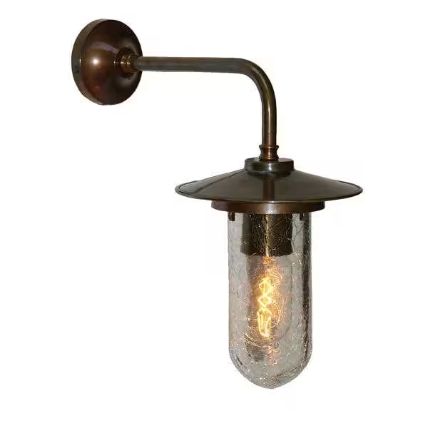 Florin Well Glass Bathroom and Outdoor Wall Light