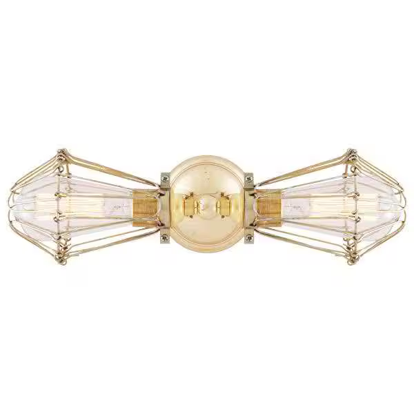 Praia Vintage Double Cage Wall Light