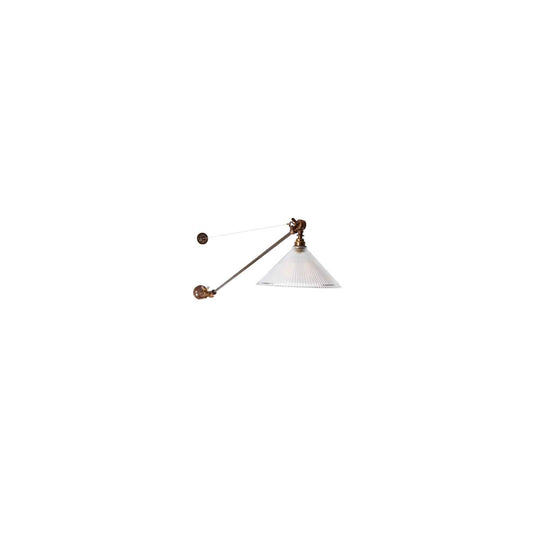 Nyx Adjustable Coolie Glass Wall Light