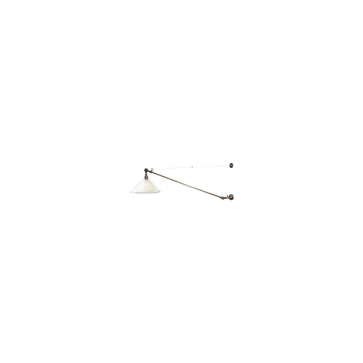 Nyx Adjustable Coolie Glass Wall Light