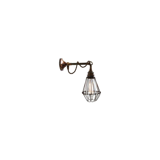 Edom Industrial Cage Wall Light