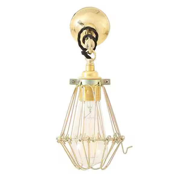 Edom Industrial Cage Wall Light