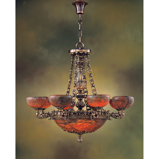 Royal Heritage 12-Light Alabaster Chandelier