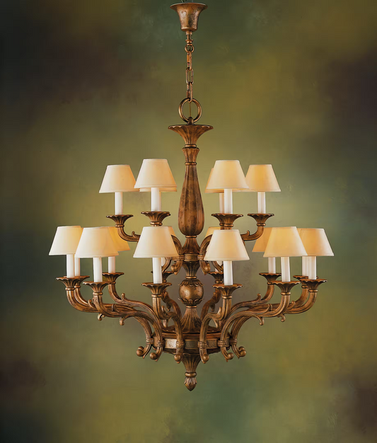 Royal Heritage 18-Light Chandelier with Shade
