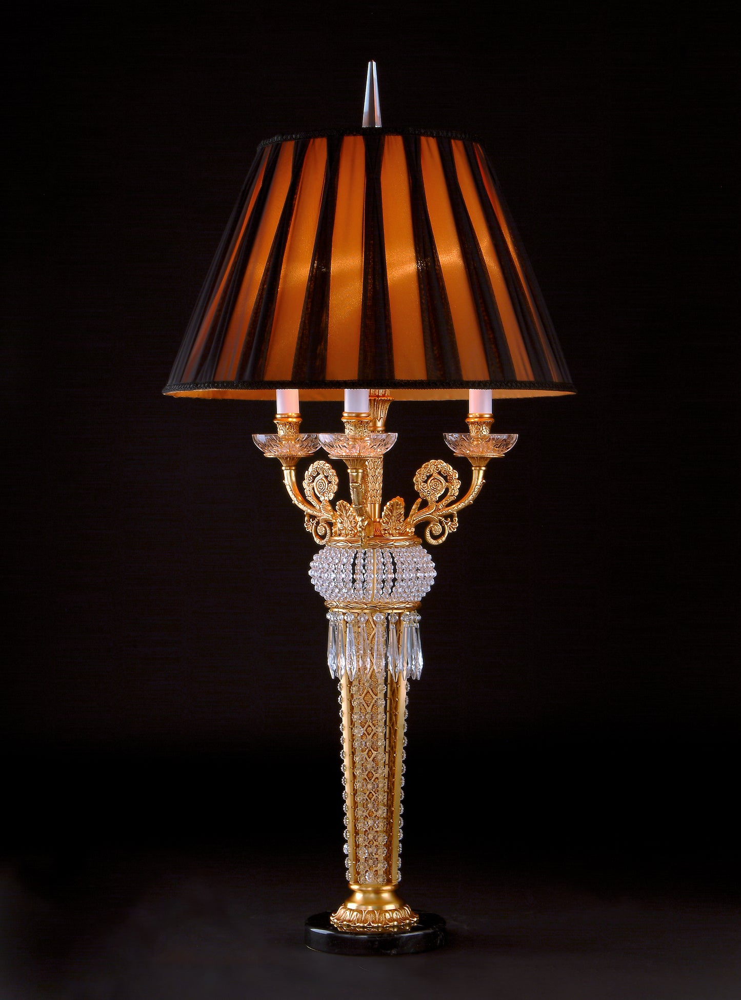 Mariner Neoclassical Three-Light Table Lamp