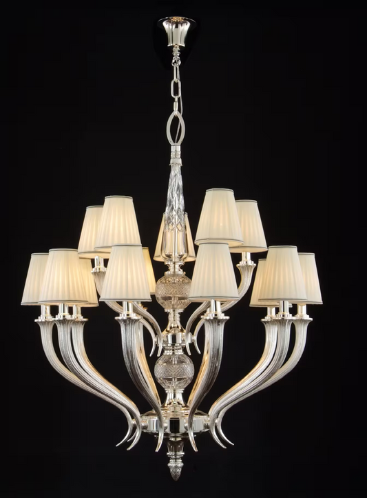 Gallery 15-Light Crystal Glass Chandelier