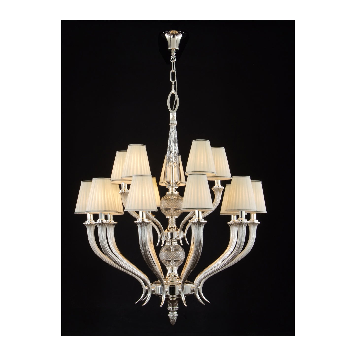 Gallery 15-Light Crystal Glass Chandelier