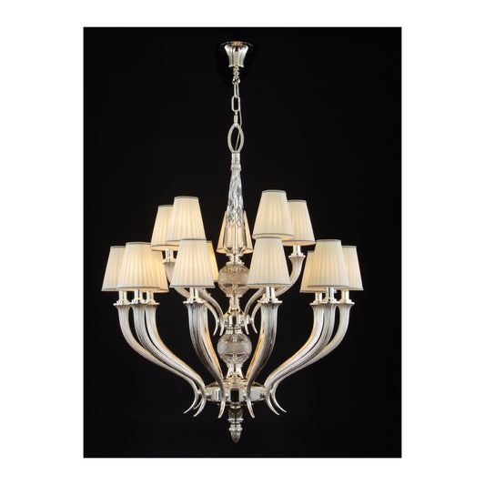 Gallery 15-Light Crystal Glass Chandelier