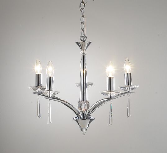 Hyperion 5-Light Crystal Chandelier