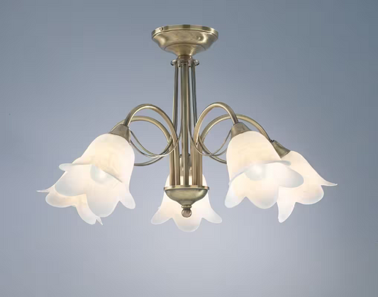 Doublet 5-Light Semi Flush