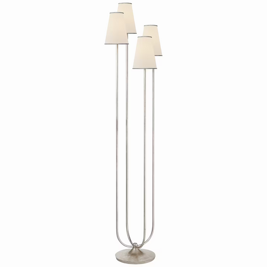 Montreuil Floor Lamp with Linen Shades