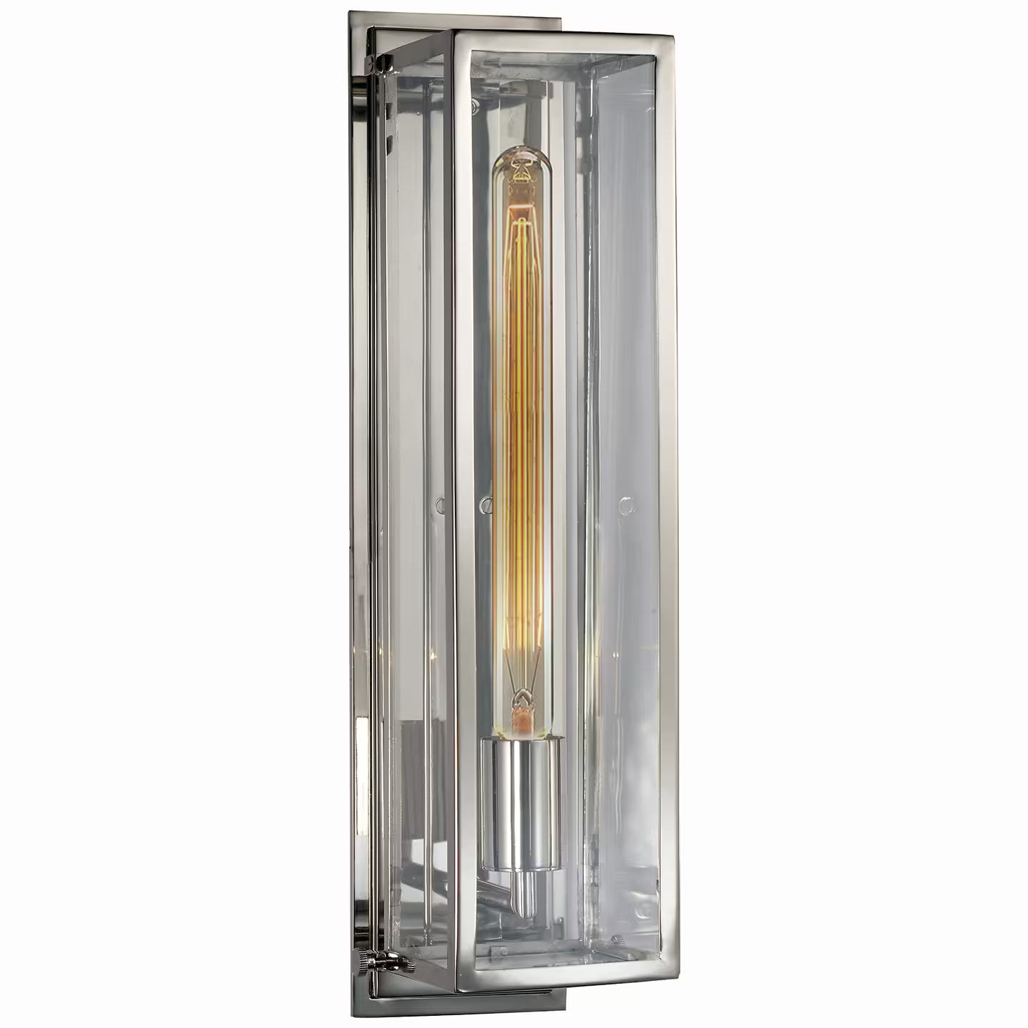 Belden Clear Glass Square Wall Light