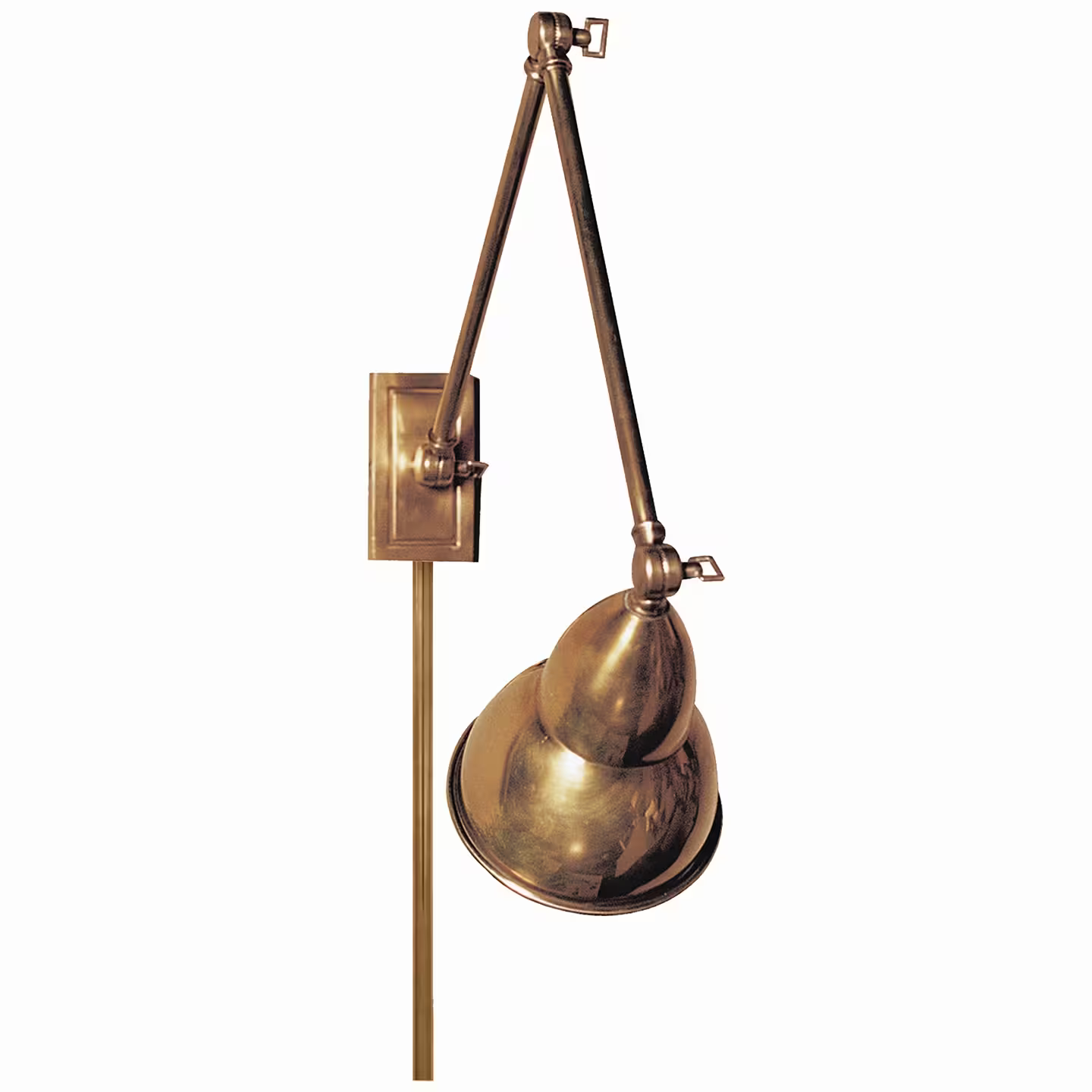 French Library Double Arm Wall Lamp