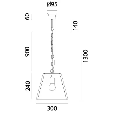 London Angular Indoor Suspension Lamp