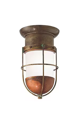 Garden Outdoor Brass Ceiling Light