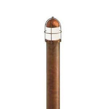 Garden White Glass Exterior Floor Light Post