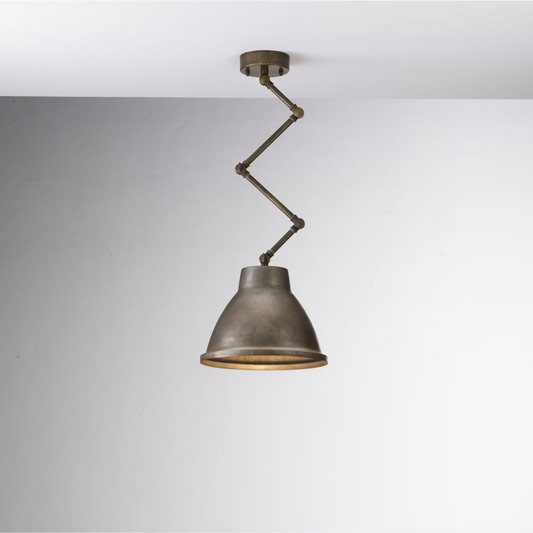 Loft Brass Indoor Iron Scissor Suspension Lamp
