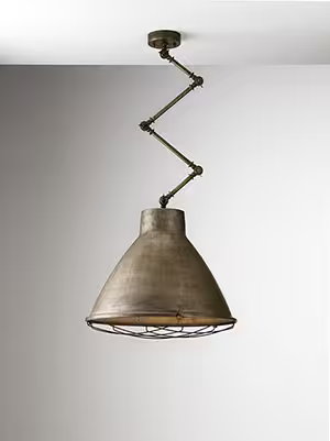 Loft Brass Indoor Iron Scissor Suspension Lamp