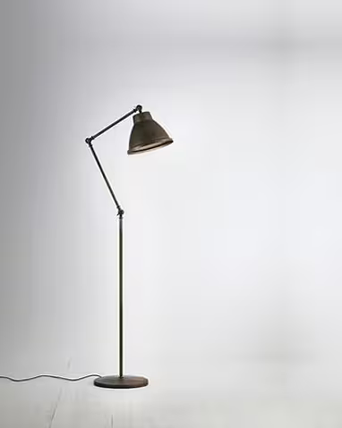 Loft Functional Indoor Floor Lamp Brass