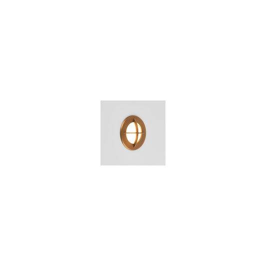 Arran Round Coastal Exterior Wall Light in Solid Brass
