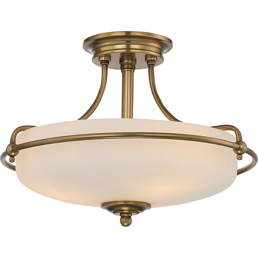 Elstead Griffin Semi-Flush Ceiling Light