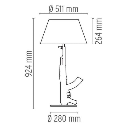 Gun Table Lamp