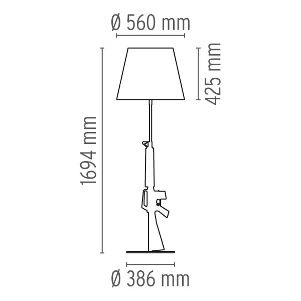 Gun Lounge Floor Lamp