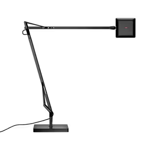 Kelvin Edge Base Adjustable Chrome LED Table Lamp with Die-Cast Aluminium Head
