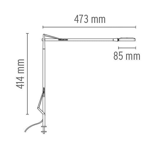 Kelvin Edge Desk Support Visible Cable Table Lamp