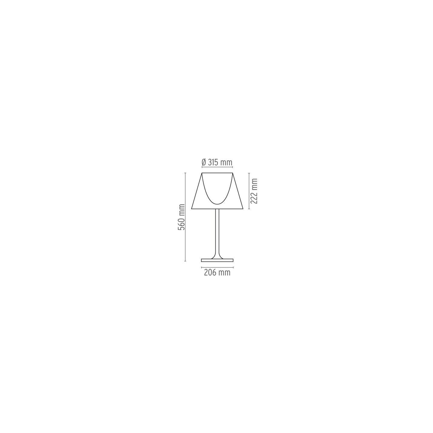 KTribe T1 Dimmer Table Lamp Include Glass Shade