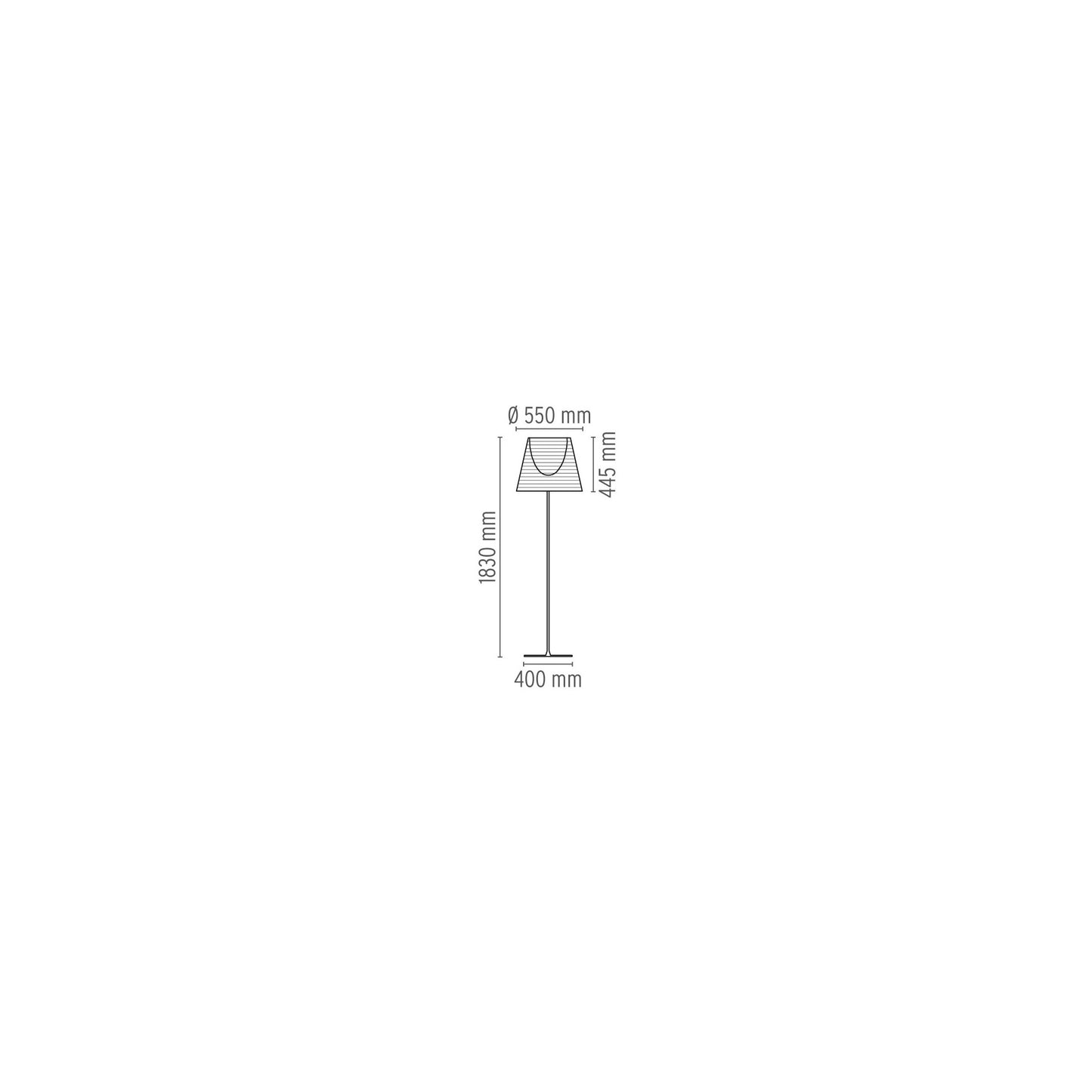 KTribe F3 Dimmer Floor Lamp Include Shade