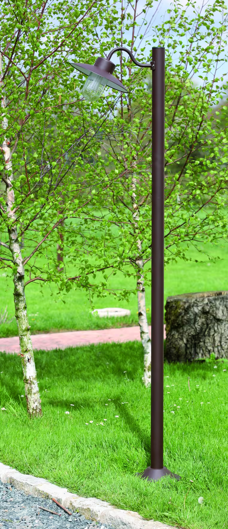 Belcour Model 4 Clear Glass Bollard Short Post