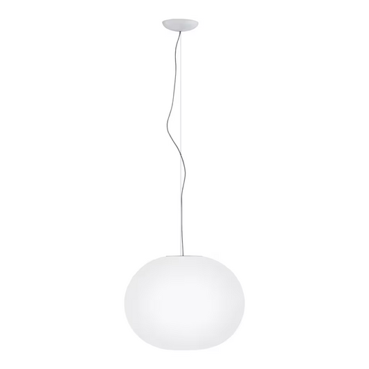 Glo-Ball S2 White Blown Glass Pendant