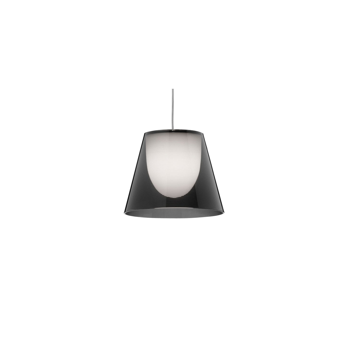 KTribe S1 Small Pendant with Steel Cable Suspension & Drum style Shade