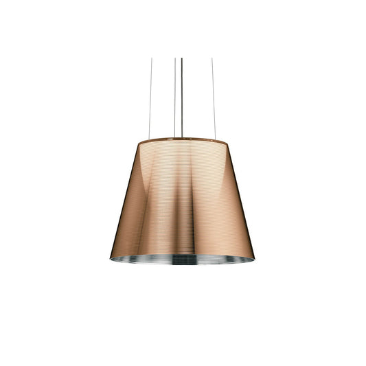KTribe S2 Medium Pendant with Steel Cable Suspension & Drum style Shade