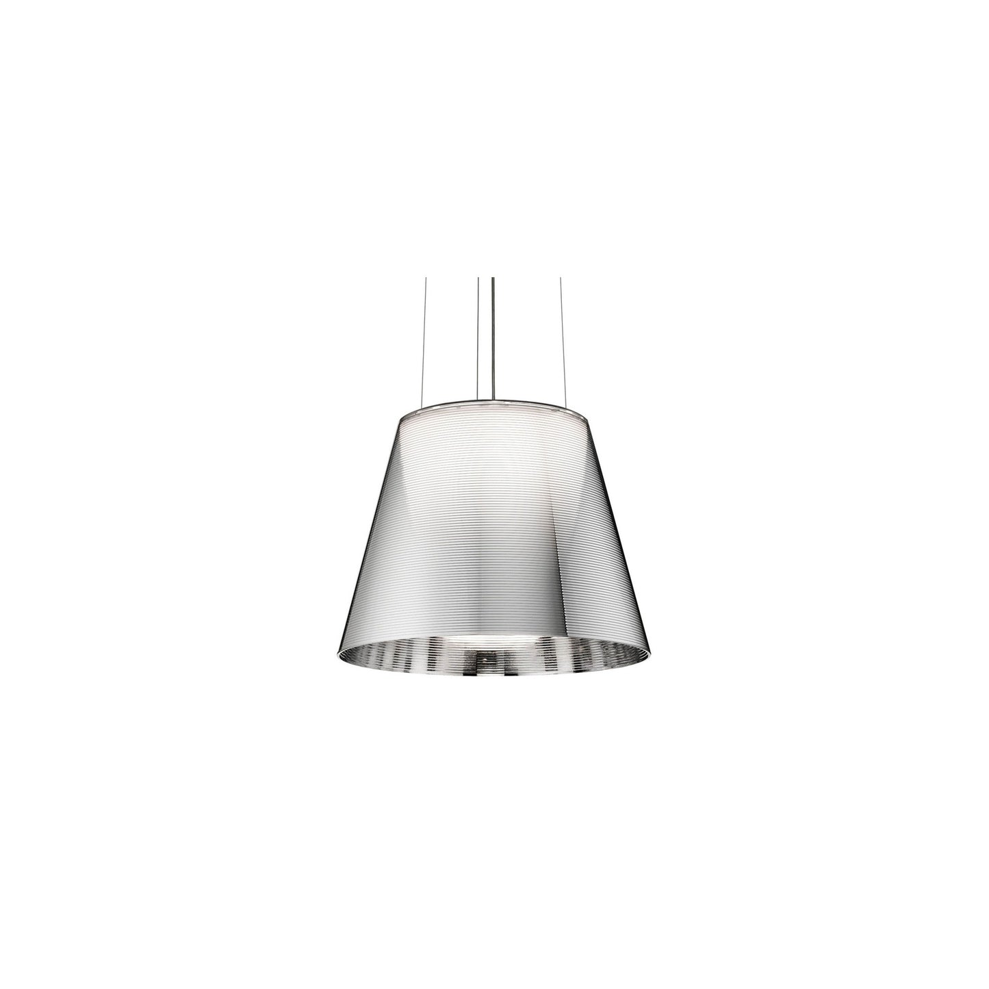 KTribe S2 Medium Pendant with Steel Cable Suspension & Drum style Shade