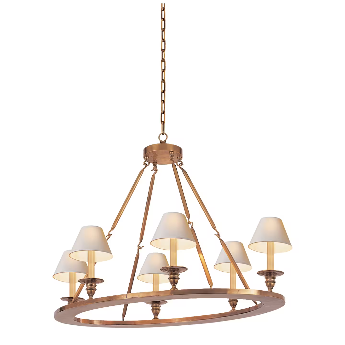Oval Flat Line Chandelier