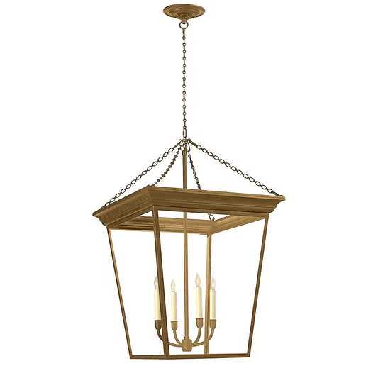 Cornice Large Clear Glass Pendant Lantern