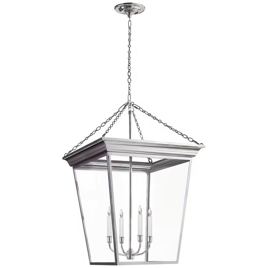 Cornice Large Clear Glass Pendant Lantern